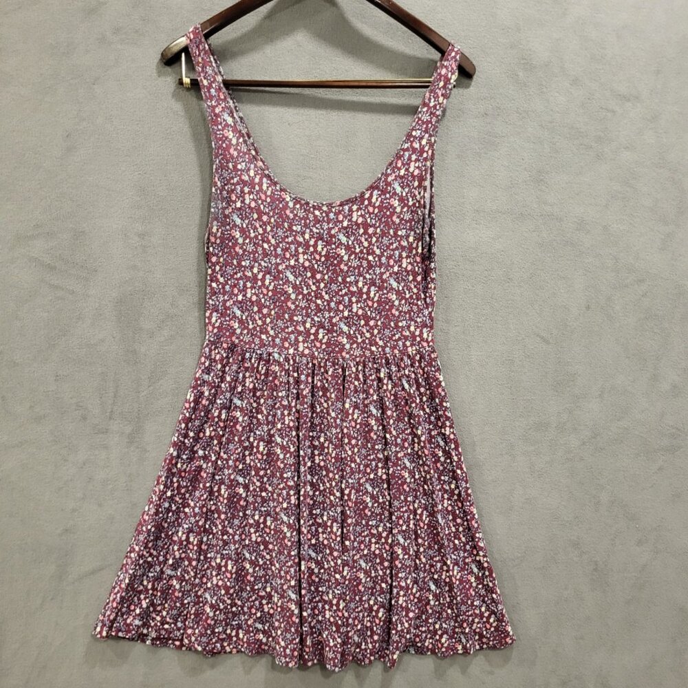 American Eagle Midi Dress Women Medium Floral Peasant Boho Summer Beach Sundress